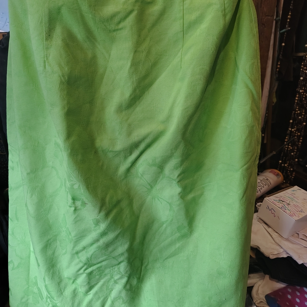Elegant Green Pencil Skirt
